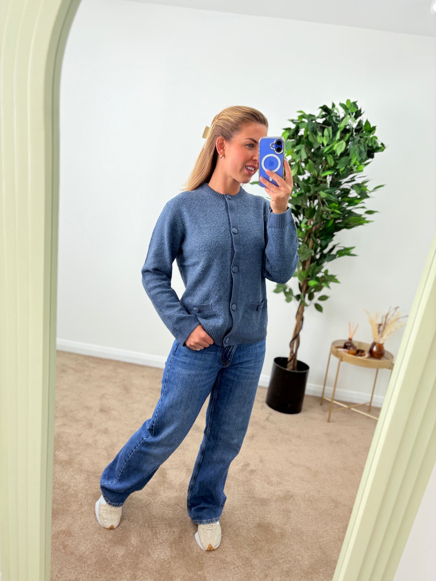 EX Dunnes Store Petrol Blue Cardigan