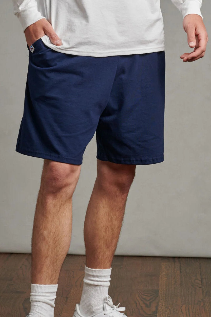 Men's EX-Russell Athletic Cotton Shorts Navy