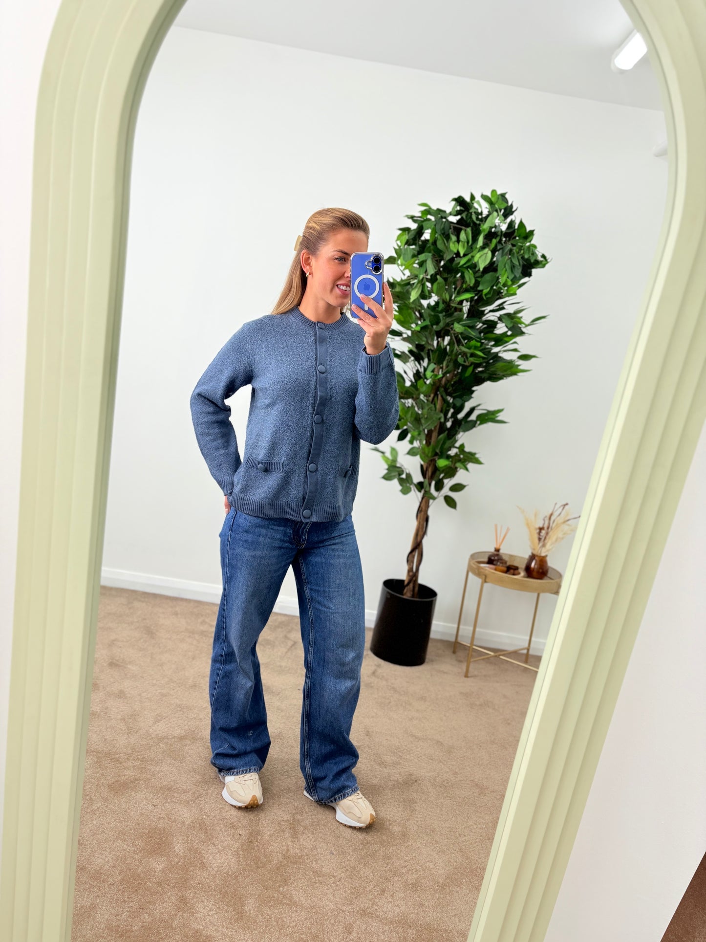 EX Dunnes Store Petrol Blue Cardigan
