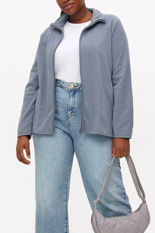 Ex TU Ladies Blue Zip-Through Fleece
