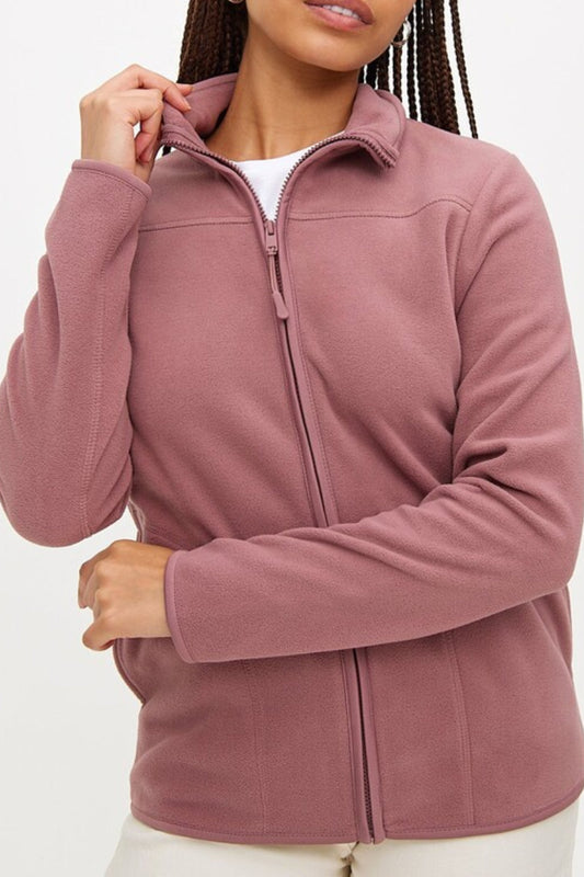 Ex TU Ladies Pink Zip-Through Fleece
